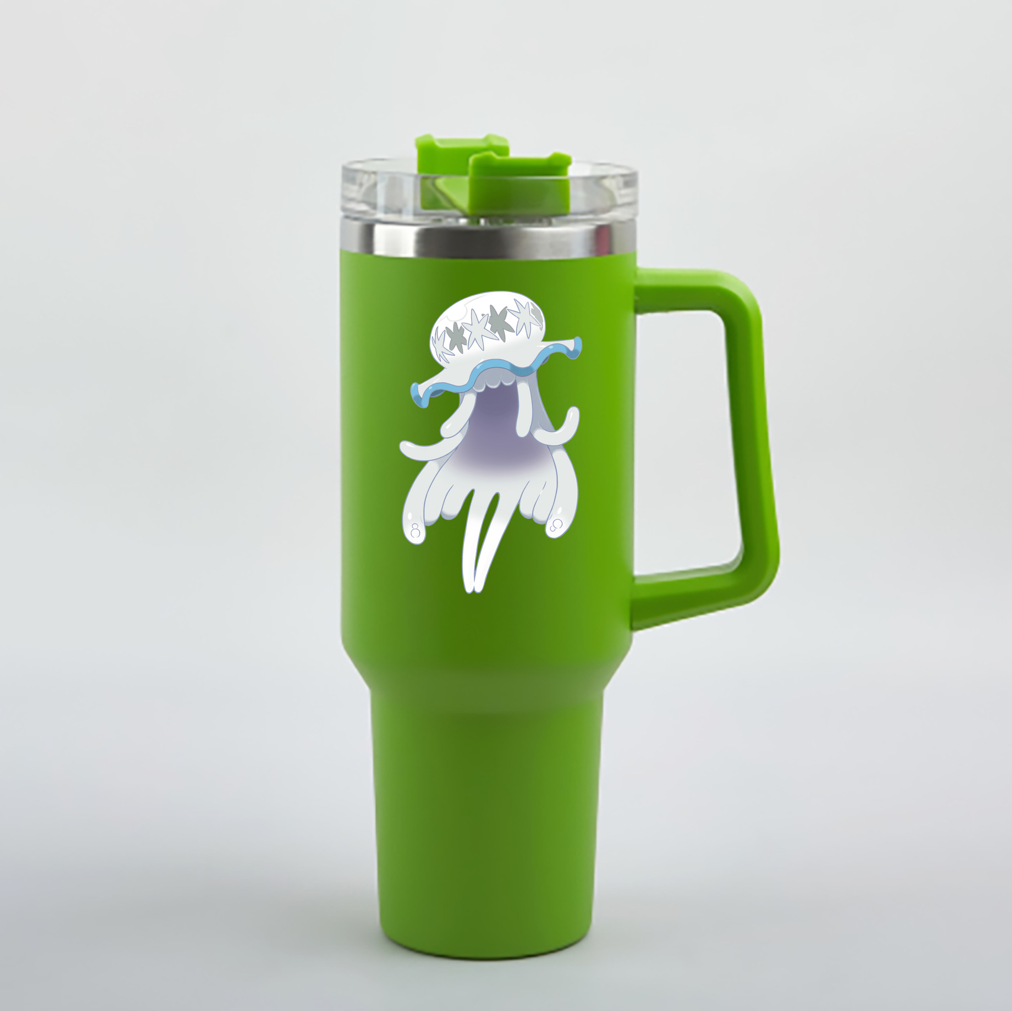 （画像用） ポケットモンスター Pokémon 1200mL車用タンブラー - クリスタルステッカー（プラスチックストロー付き）